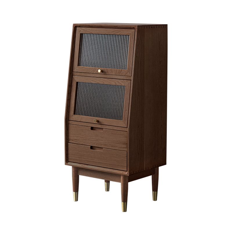 Mid-Century Modern Rectangle Accent Chest Solid Wood Straight Legs Chest