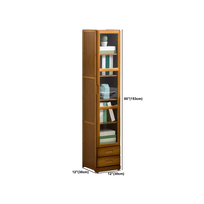 Closed Back Bookshelf Door Standard Bookcase for Home Office