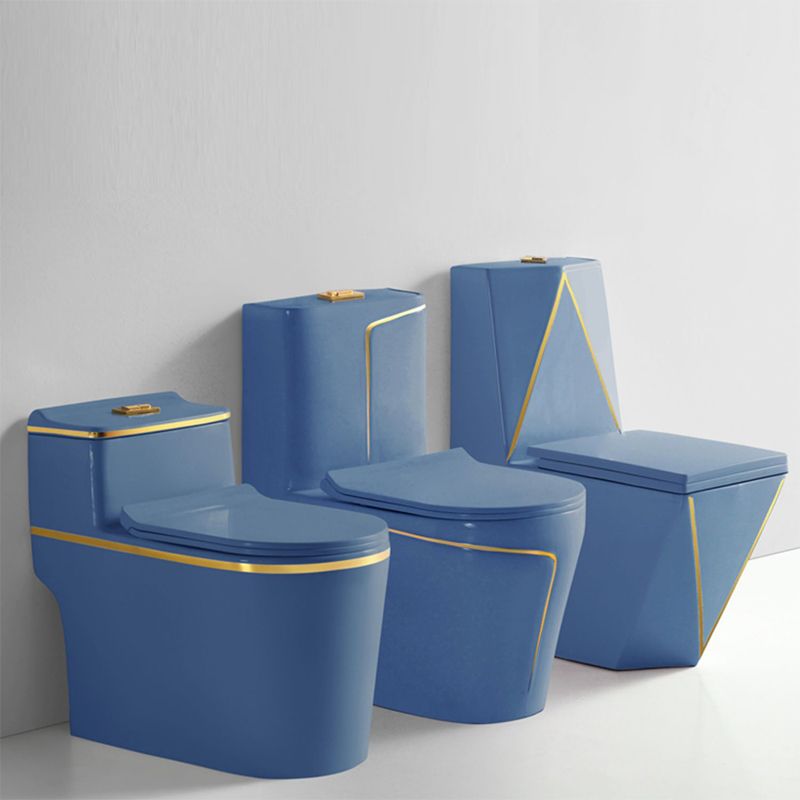 Traditional Ceramic Flush Toilet Floor Mounted Toilet Bowl for Washroom