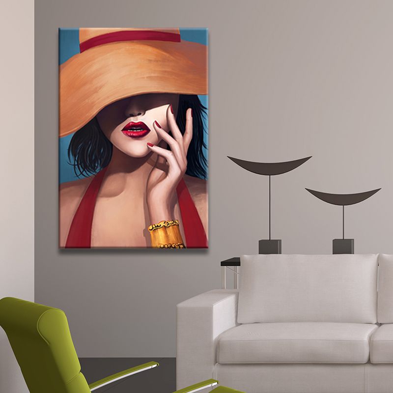 Viktorianischer Modedamen-Kunstdruck, dunkle Farbe, dekorative Wanddekoration für das Schlafzimmer