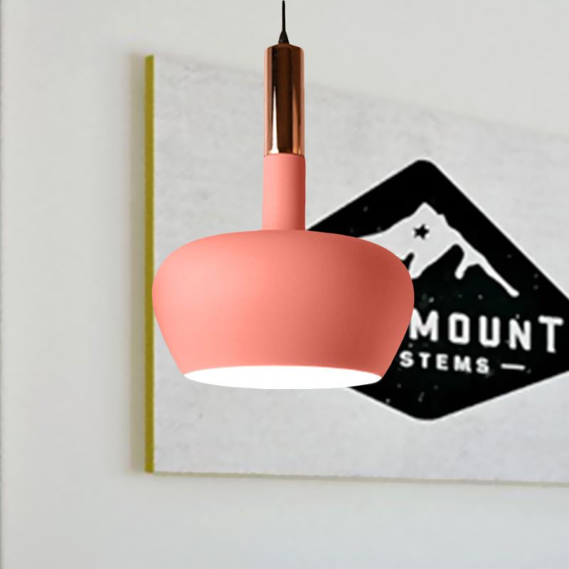 Weinglas Metallhänge angehender Licht Modernismus 1 Hellblau/Rosa/Gelb Suspension Anhänger