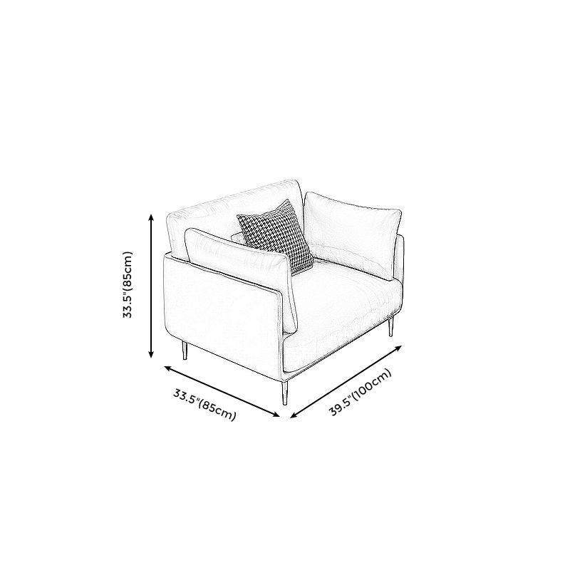 Faux Leather Chair 39.3" L x33.4"W x33.4"H Arms Included Chair