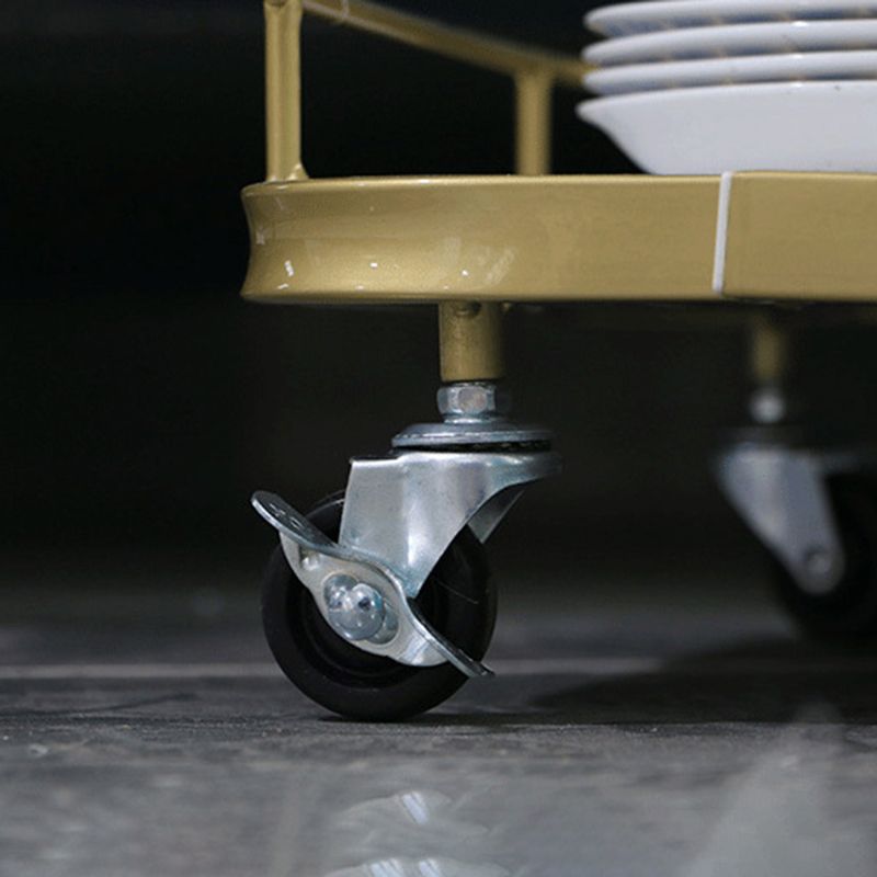 Modern Style Metal Prep Table Rolling Prep Table for Home Use