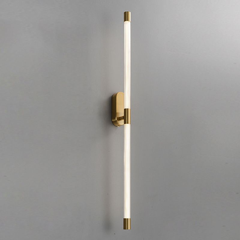 Lineaire wandkandelverlichting Moderne wandlamp metaal 1 lichte sconce verlichtingsbeveiliging