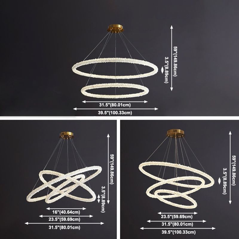 Moderner Stil klarer Kristallgehängnisbeleuchtung 1-Licht-Orbikularleuchterlampe