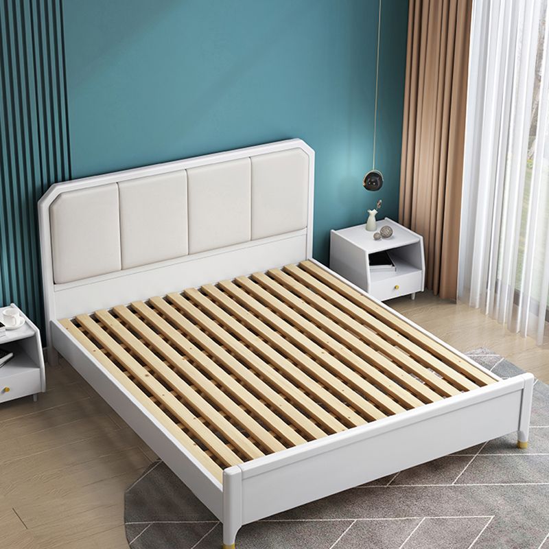 Contemporary 41.33" Tall Wood Upholstered Headboard Standard Bed
