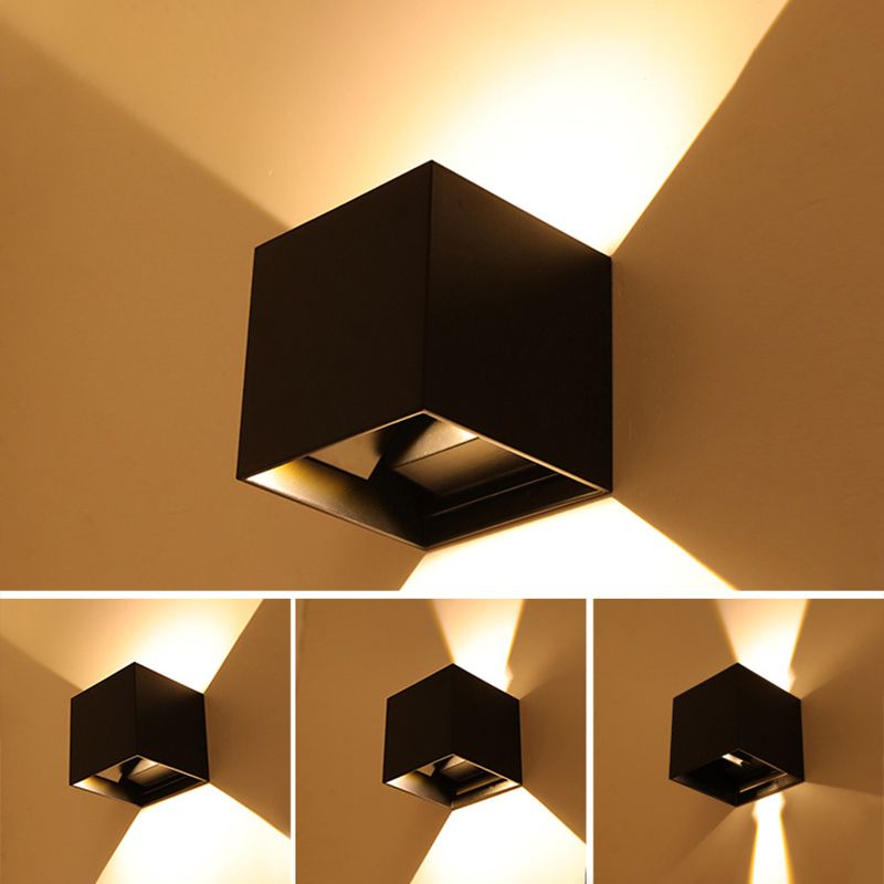 Modern Minimalist Style Geometrical Wall Mounted Light Fixture Metal 2 Lights Wall Lights