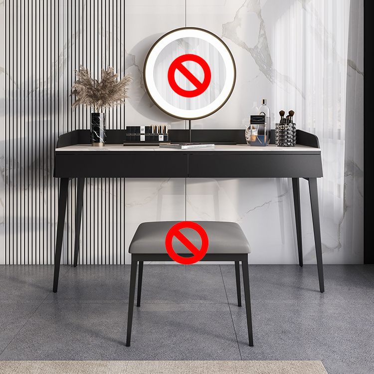2-Drawer Make-up Vanity Contemporary Makeup Vanity Desk Table