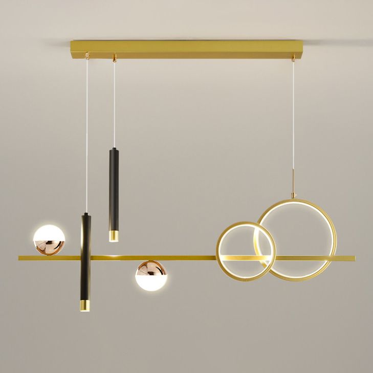 Aluminum LED Island Lighting Contemporary Ceiling Pendant Light for Dining Room