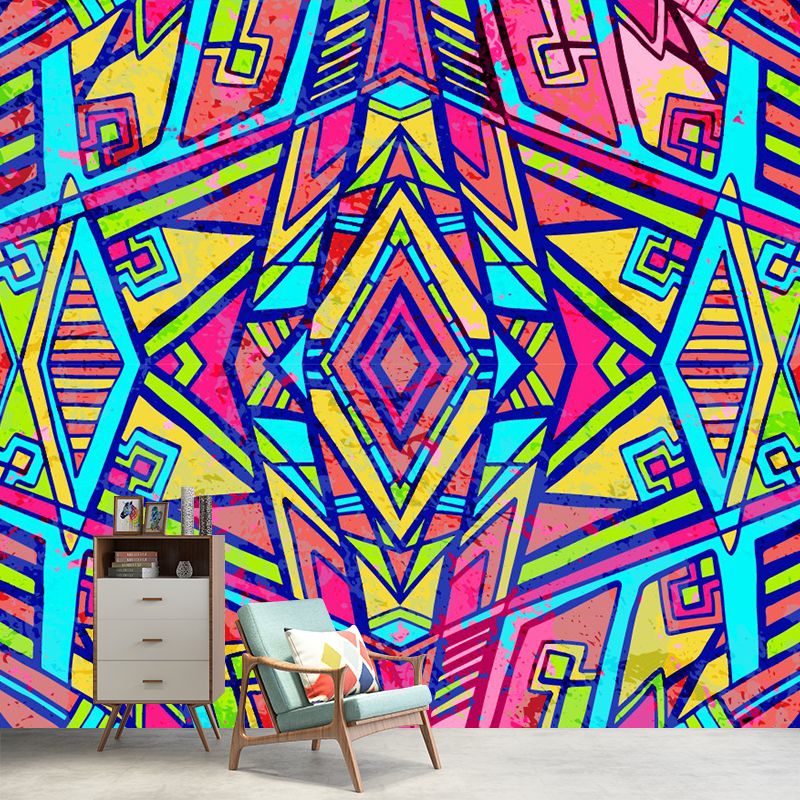 Extra Large Abstract Wall Murals Moisture Resistant Bohemia Bedroom Wall Decoration