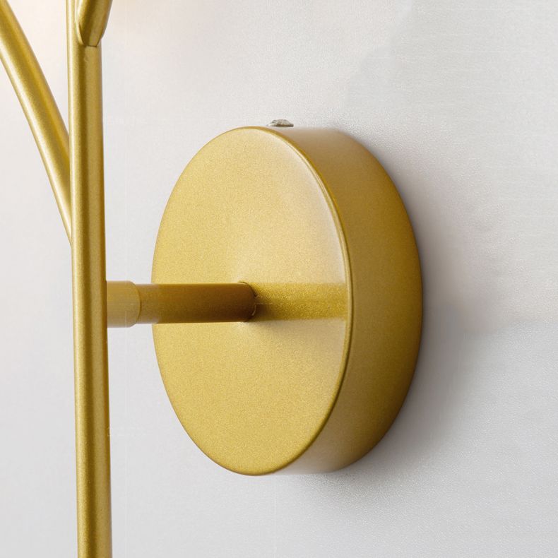 Unique Shade Crystal Wall Sconce Modern Style Multi Lights Wall Mount Light Fixture