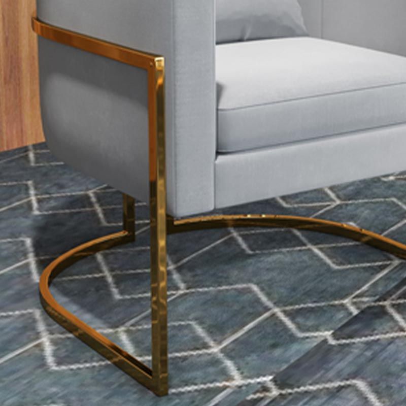 Glam Style Faux Marble Dining Set Round 1/2/3/5 Pieces Dining Set for Home Use