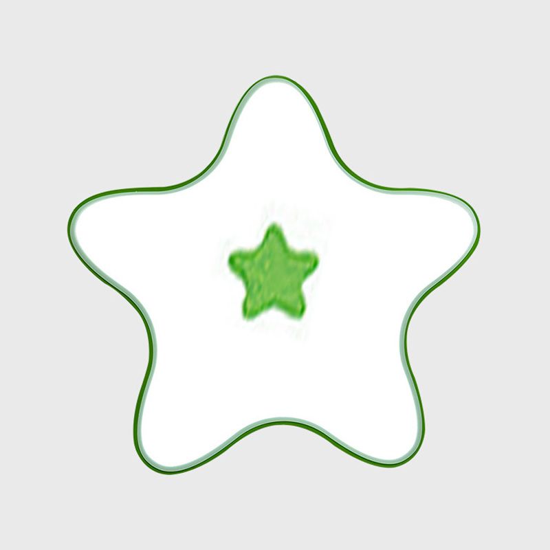 Pentagramma Forma LED Lampada da Soffitto Acrilico Moderno 1 Luce Flush Mount per Classroom