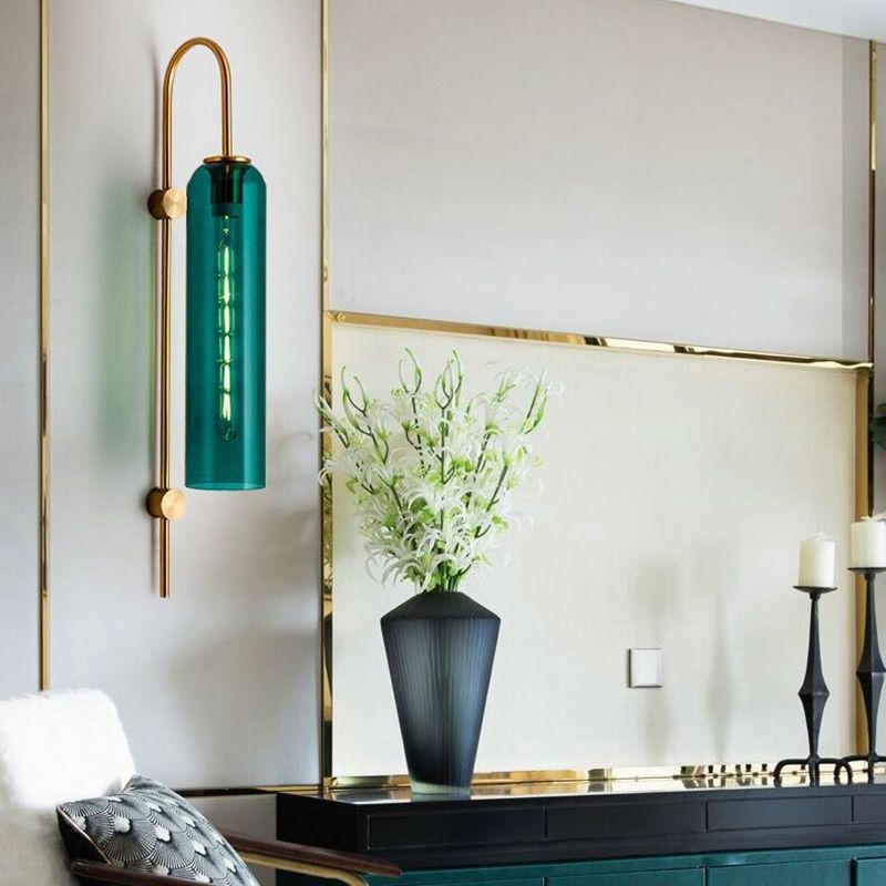 Indoor Decoration Wall Sconce Light Glass Shade Down Light for Living Room Bedroom