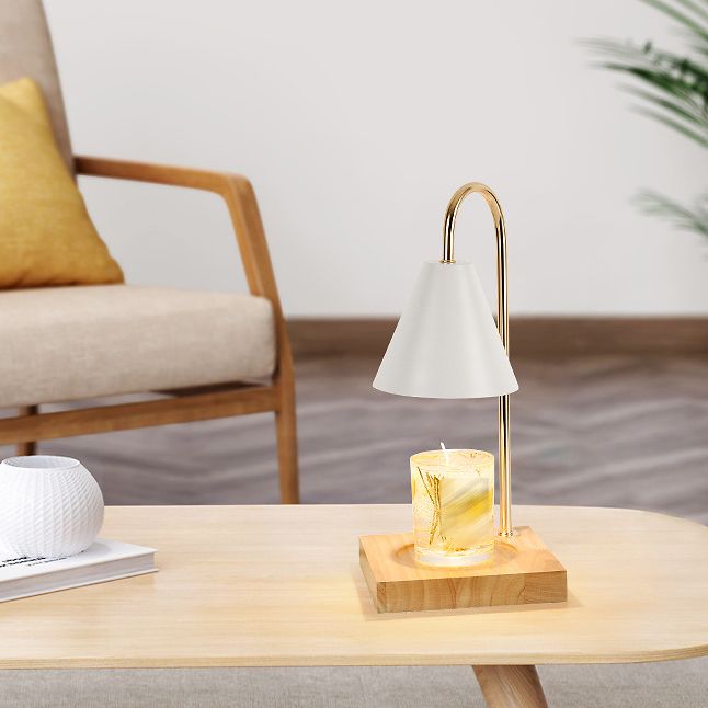 Lampe de table en métal géométrique moderne 1 luminaire de table d'éclairage (décoration non incluse)