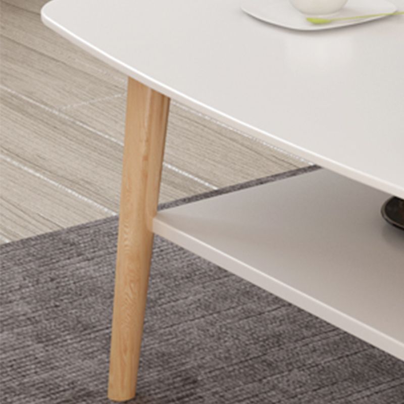 North European Wooden Coffee Table Rectangle 4 Legs 1 Coffee Table