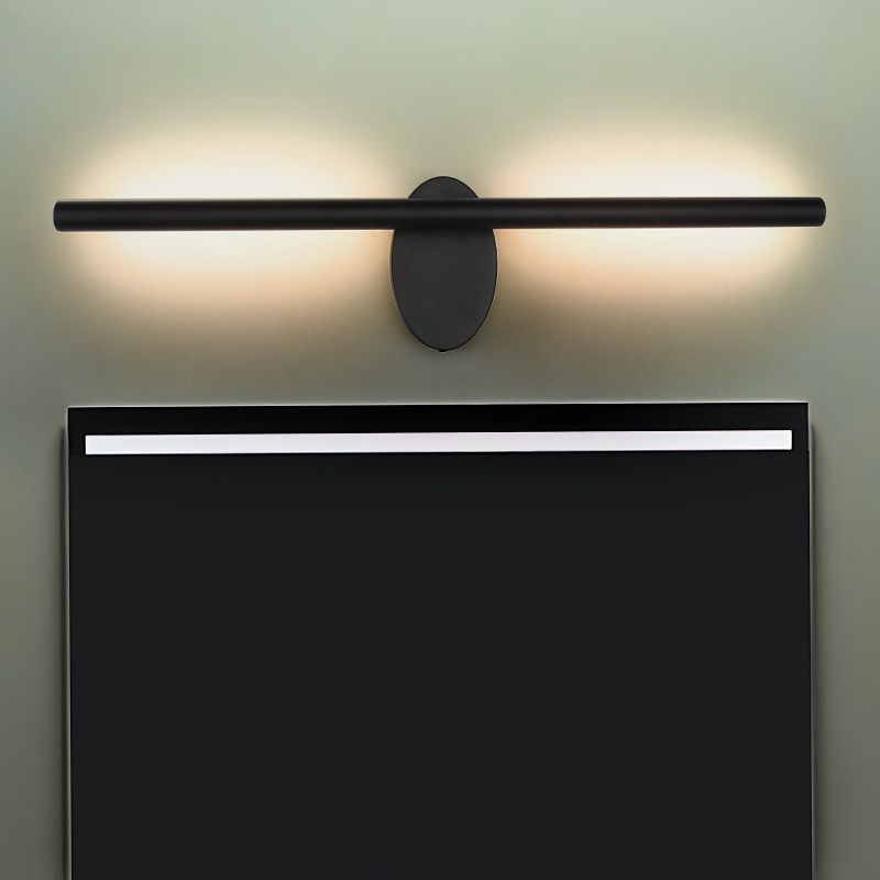 Lampada a parete a LED contemporanea con tonalità acrilica finitura a parete tubata per il bagno, largo 21,5 "/28"/36 "