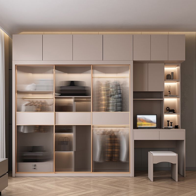 Sliding Wardrobe Closet With Drawer Contemporary Wardrobe Armoire