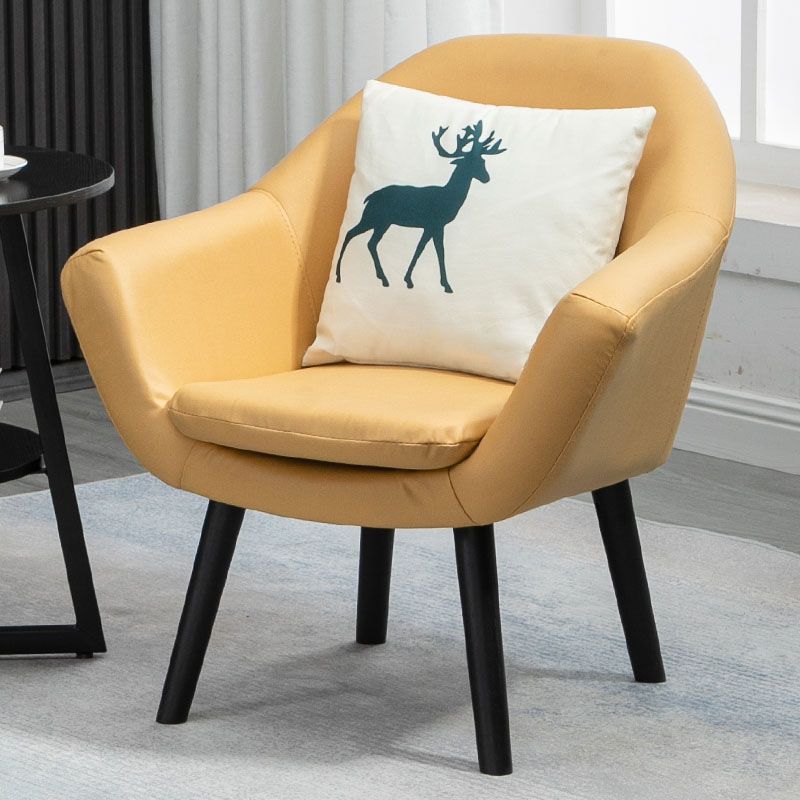 Contemporary Living Room Armchair Arms Included Sloped Arms Armchair