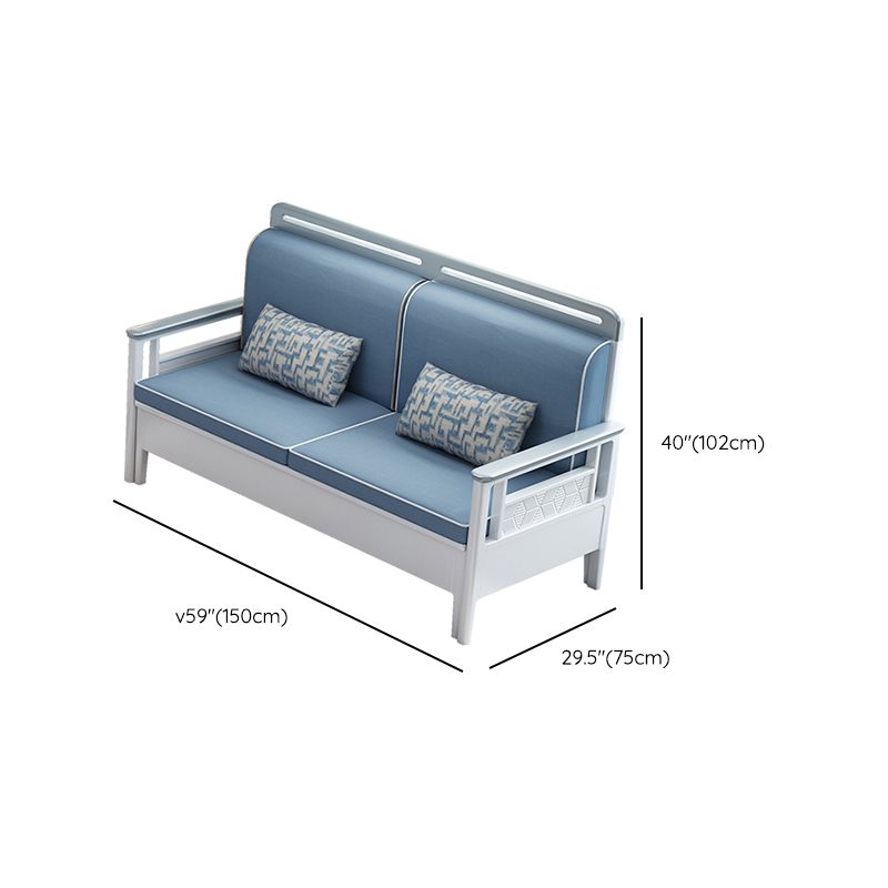 40"H Contemporary Sectional Sofa Fabric Sectional with Bostol Pillows