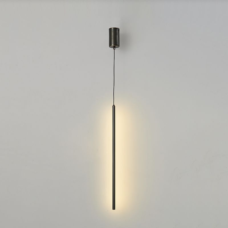 Minimalism Hanging Ceiling Light Metal Linear Ceiling Pendant Light for Bedroom