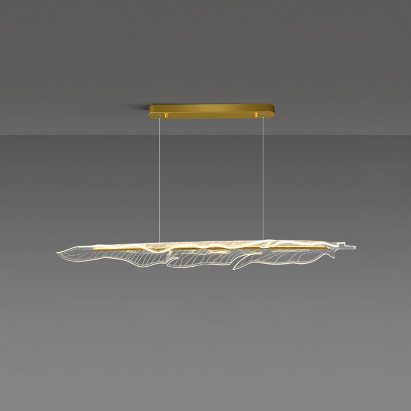 Moderne Inselanhänger Lampen 1-Licht-Restaurant Hängende Leuchten mit Acrylschatten