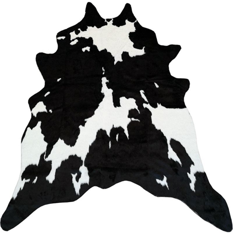 Multi-Colored Room Foot Rug Simplicity Animal Skin Print Rug Polypropylene Stain Resistant Non-Slip Backing Washable Carpet