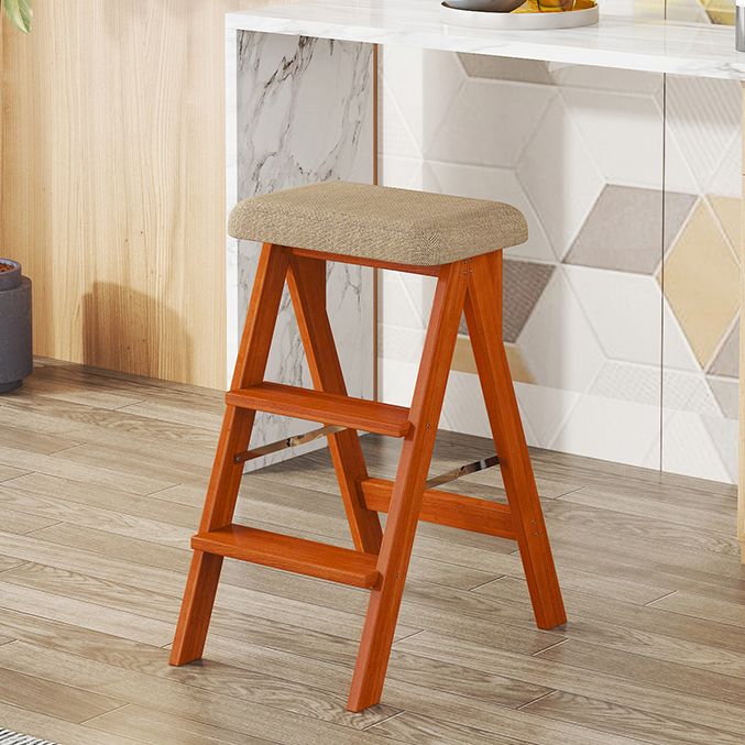 Modern Folding Bar Stool Wooden Backless Bar Stools for Dining Room