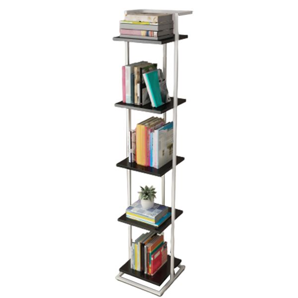 Open Back Modern Style Bookshelf Wood Bookcase for Home Office