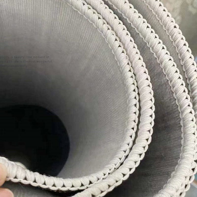 Beige Simple Carpet Polyester Graphic Area Carpet Washable Carpet for Home Decor