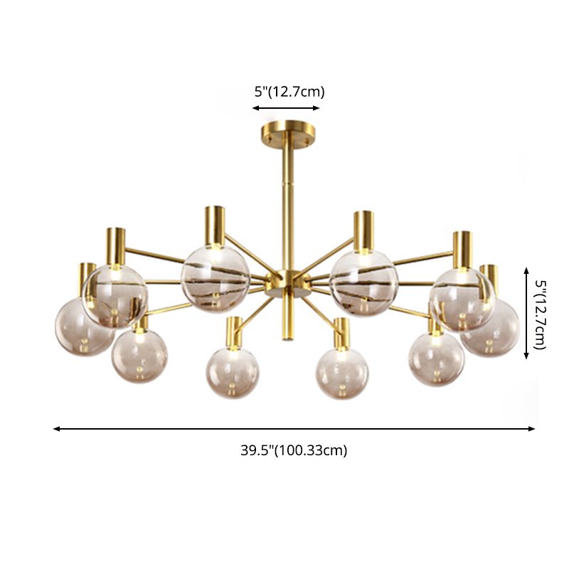 Glass Modo Hanging Chandelier Simplicity Style Chandelier Lighting for Living Room