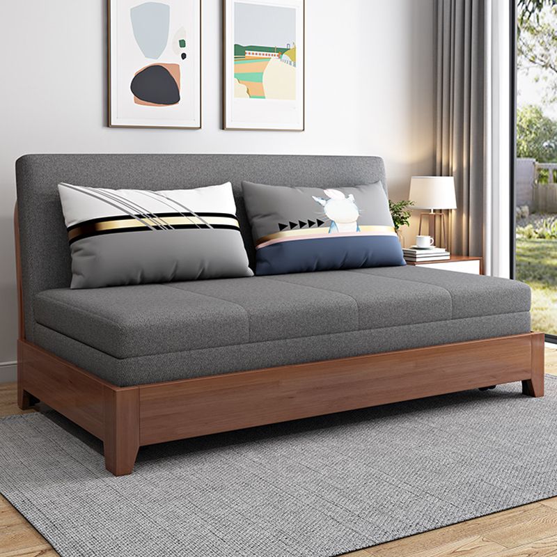 32.28" Wide Sofa Bed Linen Sleeper Sofa with Upholstered and Storage Box