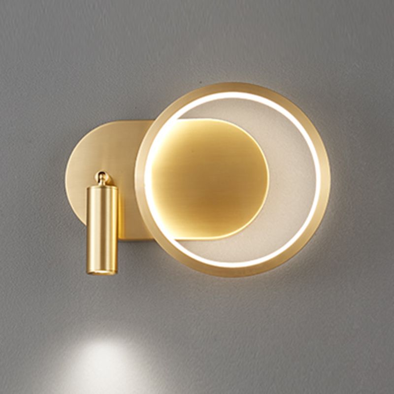 Simple Wall Lamp Modern LED Wall Mount Lamp with Silica Gel Shade for Bedside