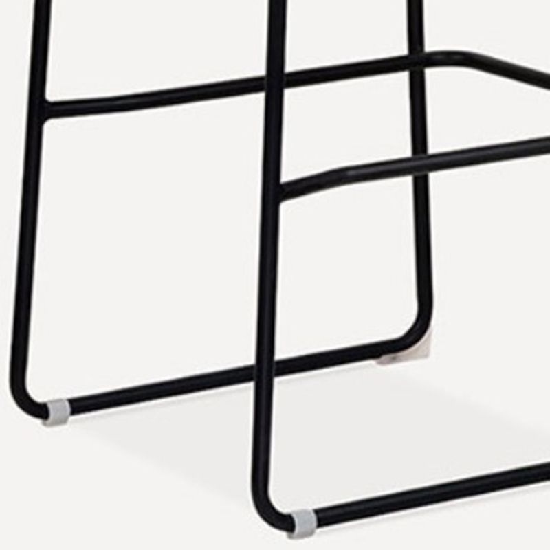 Industrial Style Barstool Indoor Metal Black 4 Legs Barhocker für Restaurant