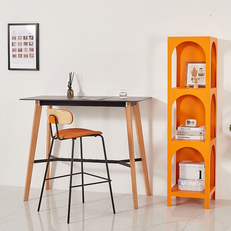 Modern Metal Bookcase Open Storage Shelves Included Etagere Bookshelf