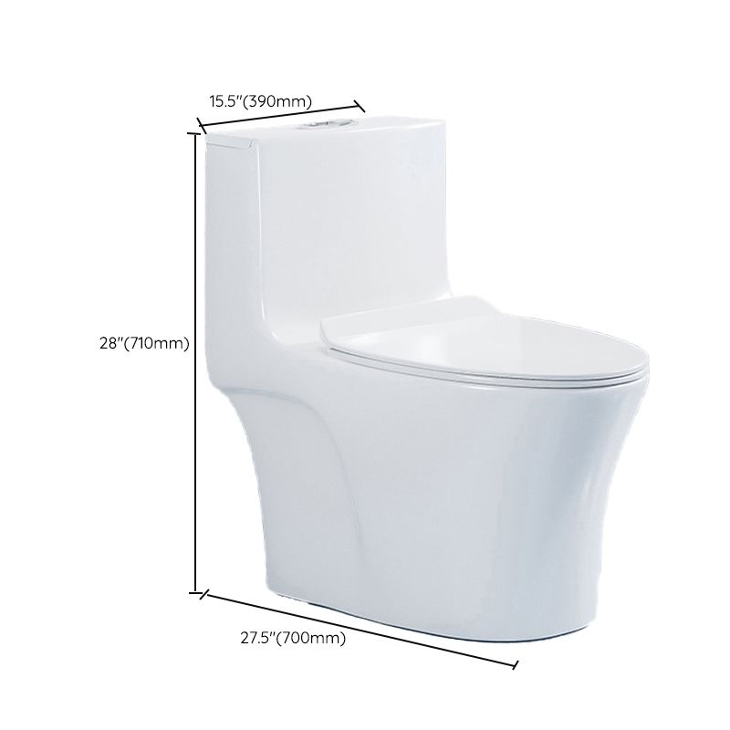 Modern White Ceramic Flush Toilet Floor Mounted Urine Toilet for Washroom
