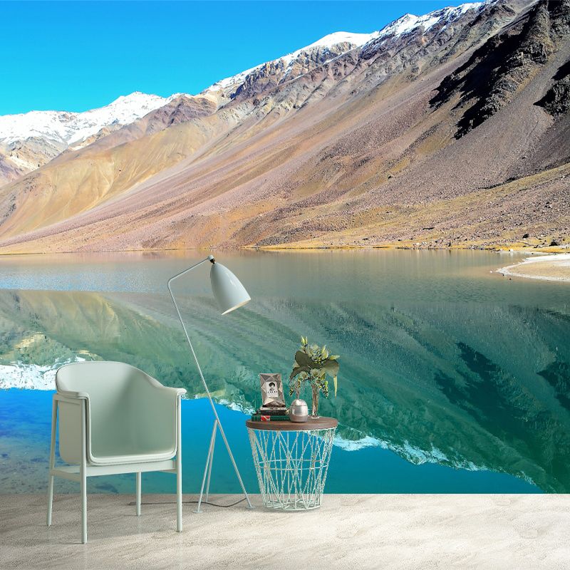 Mountain Mural Modern Style Stain Resistant Meeting Room, Customized Size