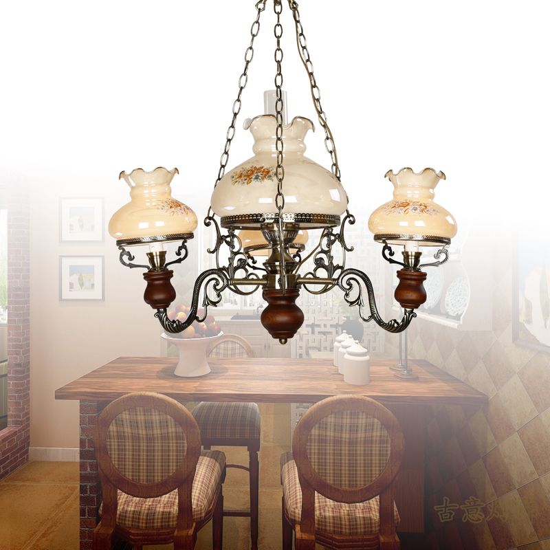 Lampada lampada di cherosene in vetro lampadario in stile nautico ristorante lampada sospensione