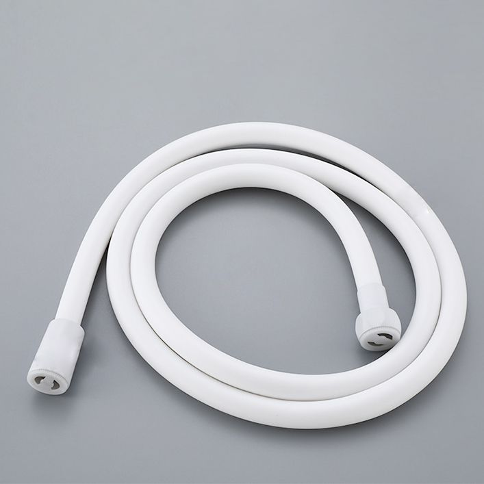 White Shower System Adjustable Spray Pattern Shower Arm Square Wall Mount Shower System