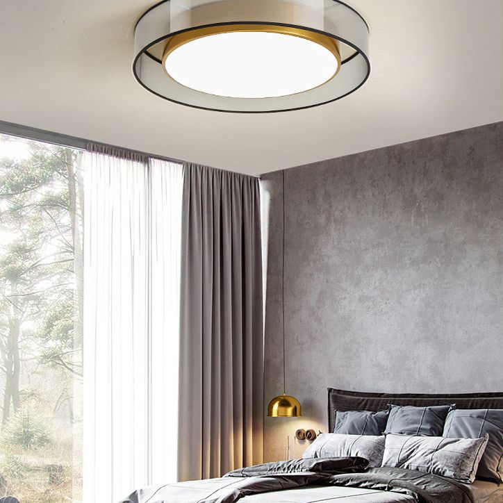 Luxe messing inbouw plafondlamp LED elegante plafondmontage lichtarmatuur voor woonkamer
