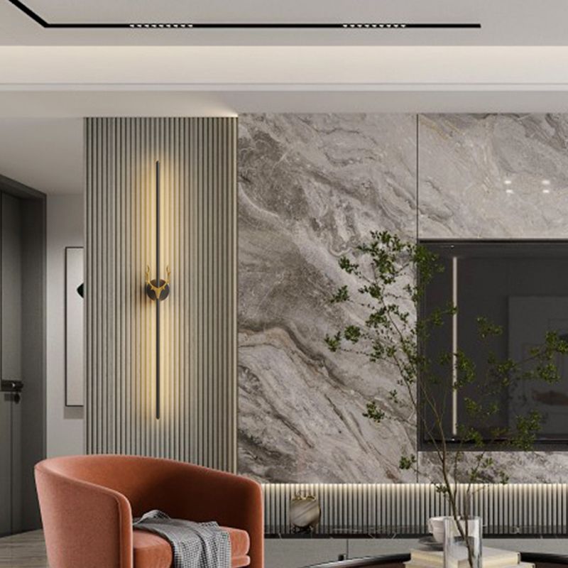 Lumière murale en métal de style moderne Minimaliste de bande LED LED GALCE LEUR POUR LA CHAMBRE