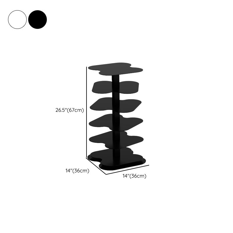 Urban Open Bookcase Metal Vertical Bookshelf for Living Room