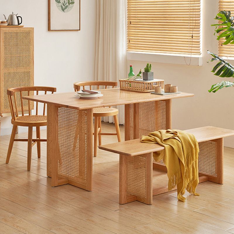 Modern Style Dining Chair Solid Wood Slat Back Side Chair for Home