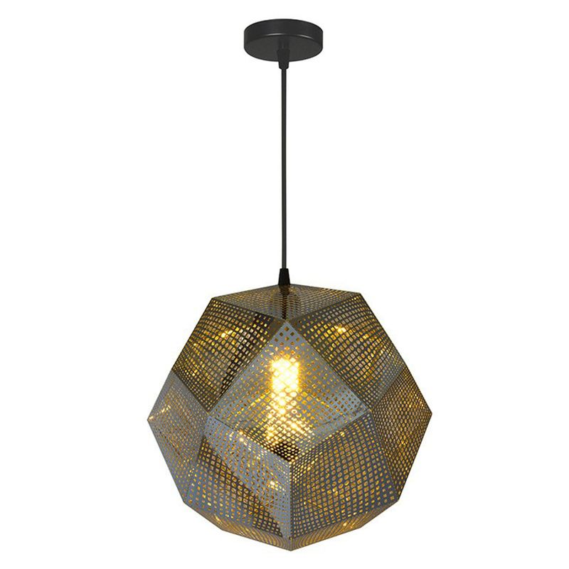 Modern Style Geometrical Hanging Light Kit Metal Restaurant Ceiling Pendant Light