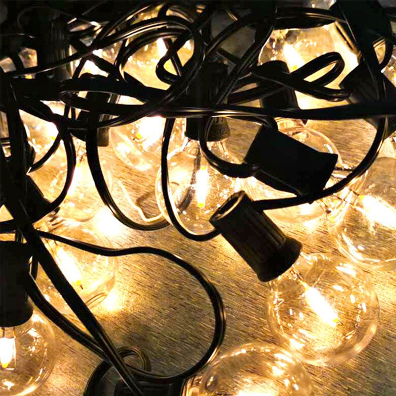 Solar Energy LED Rope Light Modern Global Outdoor Plastic Black Light Post