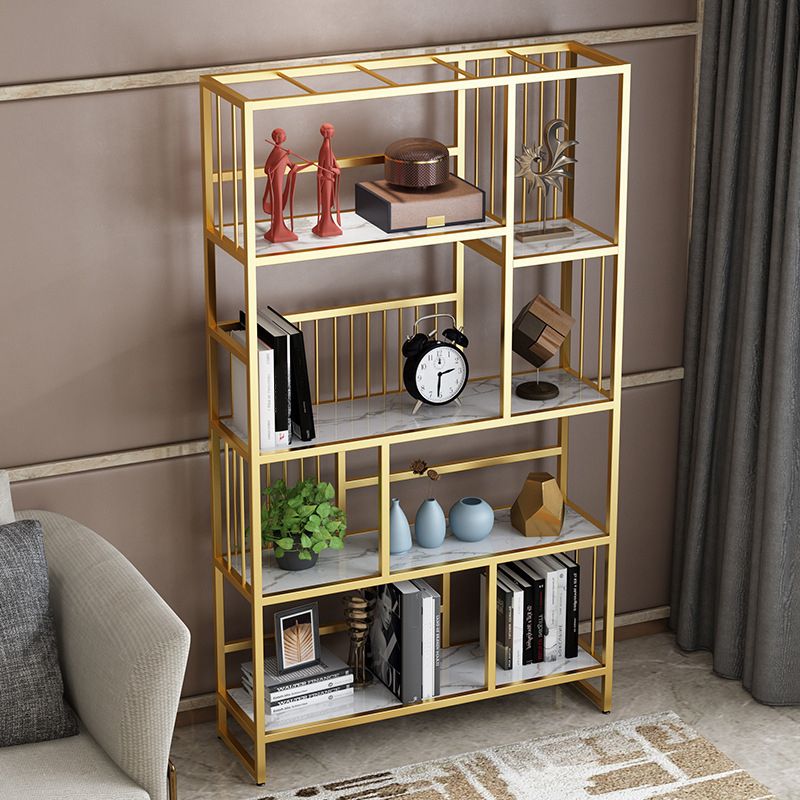 Etagere Bookshelf Modern Metel Bookshelf for Living Room 70.9" H X 11.8" W
