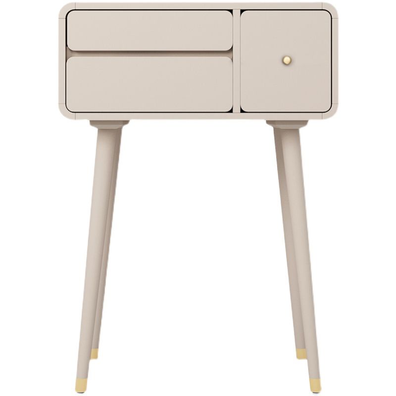 Modern Makeup Vanity Desk Table with Drawer in White/Pink for Bedroom