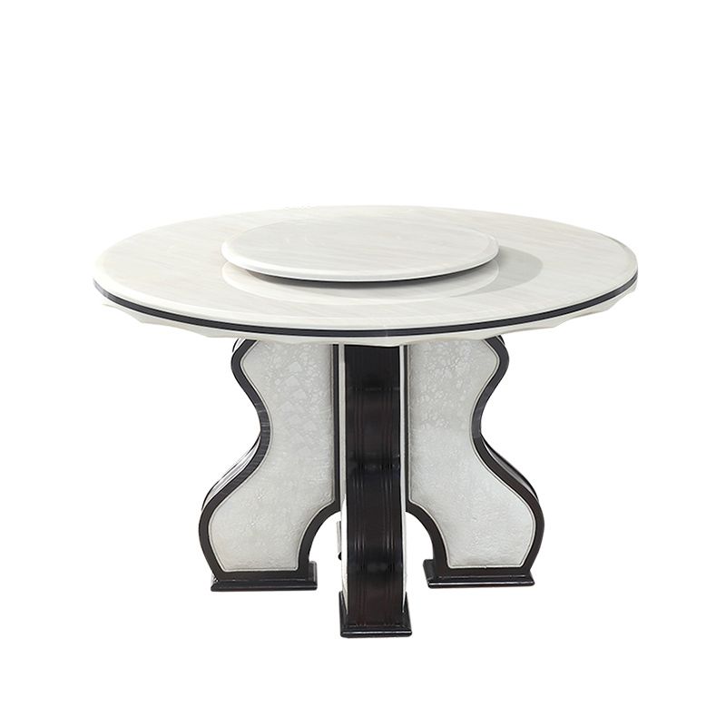 White Dining Table Convertible Dining Table for Kitchen Dining Room