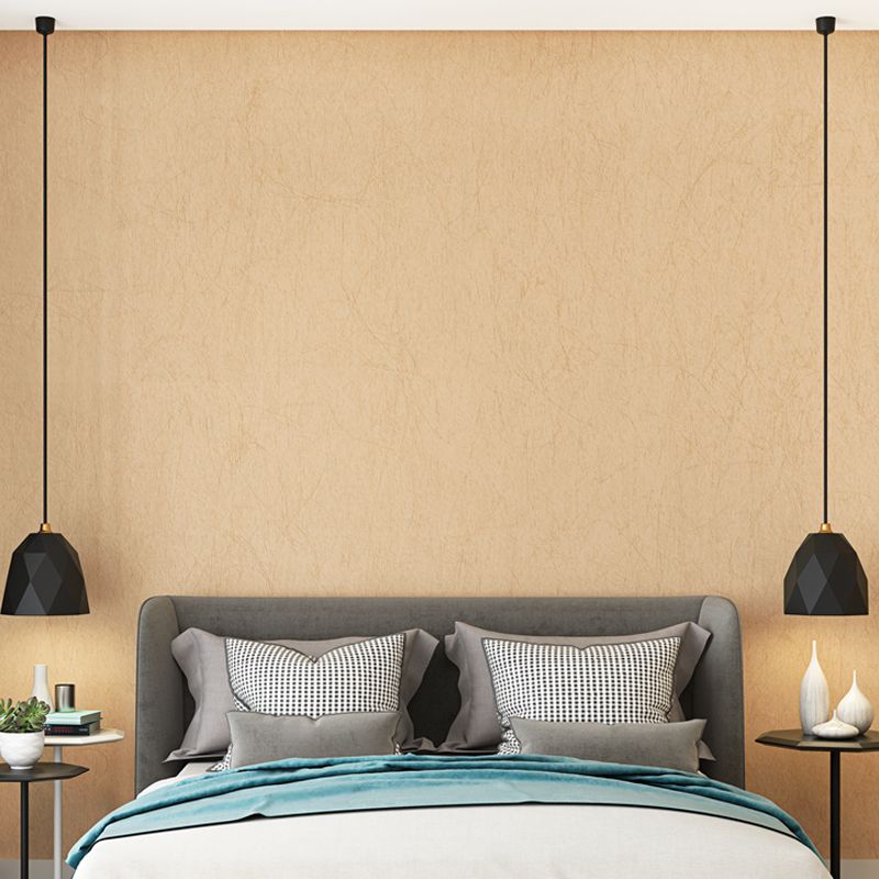 Papier peint beige de couleur unie, revêtement mural non collé pour la décoration de la maison, 33' L x 20,5" l