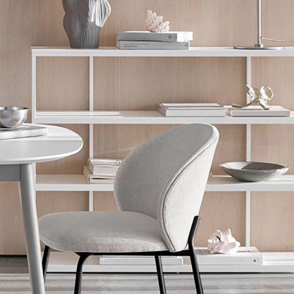 Industrial Style Indoor-Outdoor Chair Wingback Armless Chair Set